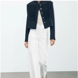 Zara The ZW Patch Pocket Wide Leg